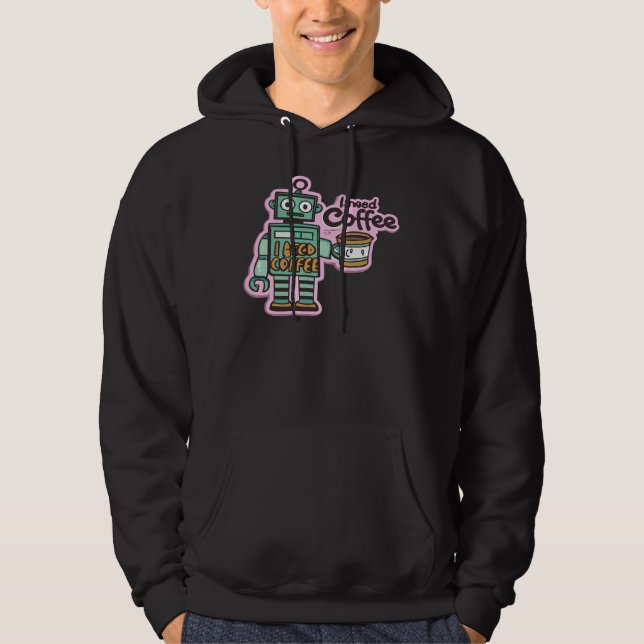 Sudadera Comida tu día con café (Anverso)