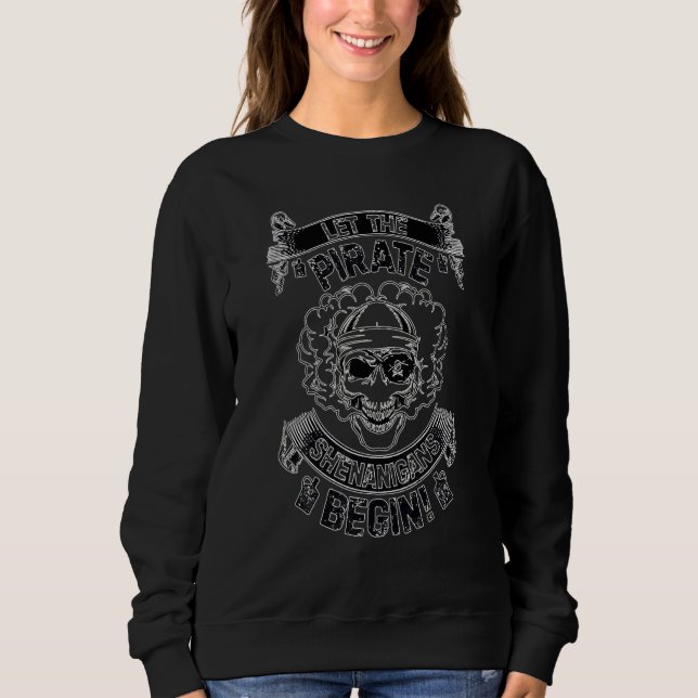 Sudadera Comiencen Las Travesuras Piratas  Crossbones Freeb (Anverso)