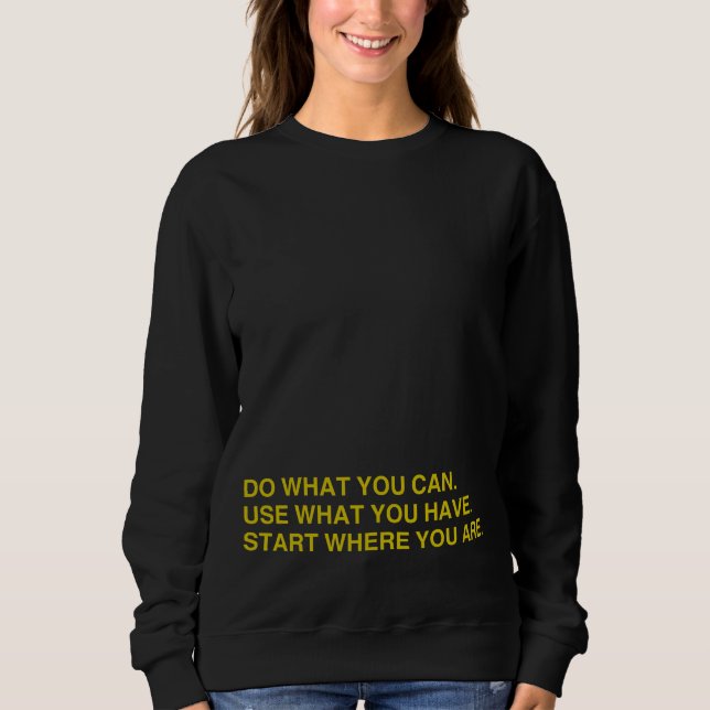 Sudadera Comienza Donde Estás (Anverso)