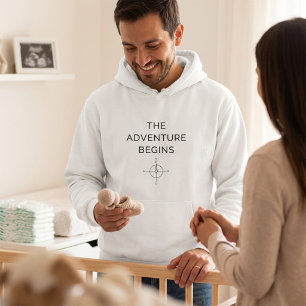 Sudadera Comienza La Aventura Anuncio De Nuevo Bebé Adorabl