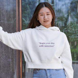 Sudadera Comienza tu día con una cita minimalista intencion