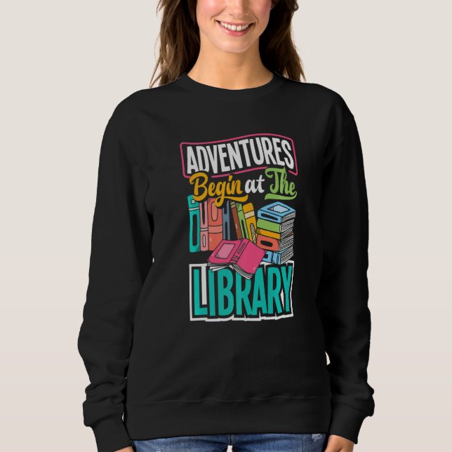 Sudadera Comienzan las aventuras de los técnicos de la Bibl (Anverso)