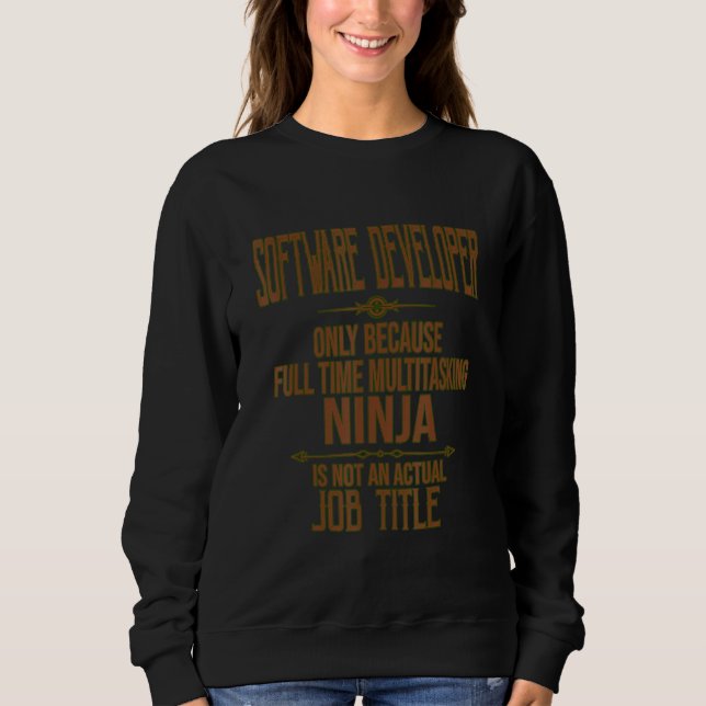 Sudadera Comillas de Desarrollador de Software (Anverso)