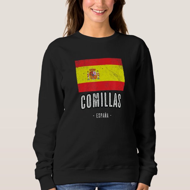 Sudadera Comillas España Es Bandera Ciudad Ropa (Anverso)