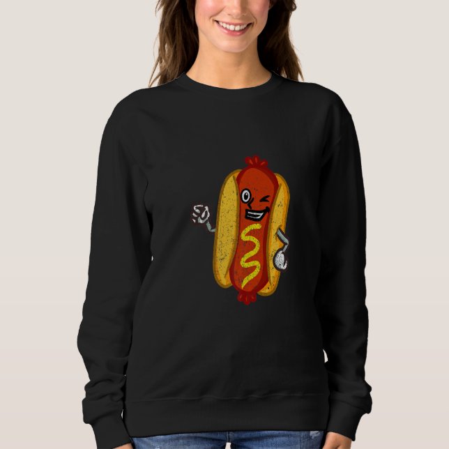 Sudadera Comilón de Hot Dog Neoyorquino (Anverso)