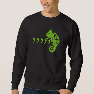 Sudadera Comma Chameleon Funny 80's Music Lyrics Animals