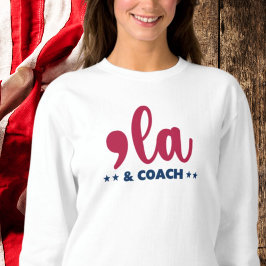 Sudadera Comma la & Coach-Kamala Harris Tim Walz