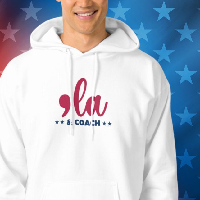Sudadera Comma la & Coach-Kamala Harris Tim Walz (Subido por el creador)