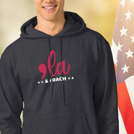 Sudadera Comma la & Coach-Kamala Harris Tim Walz Dark