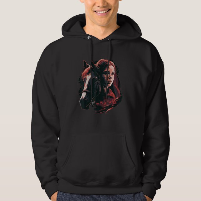 Sudadera Common Girl Portrait Horse  Rider (Anverso)