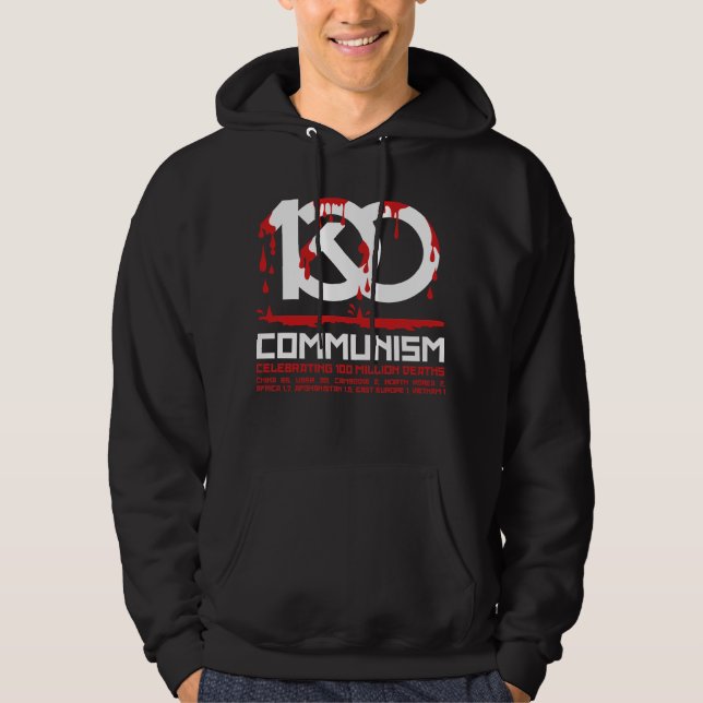 Sudadera Communism, celebrating 100 million deaths (Anverso)
