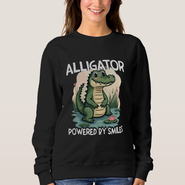 Sudadera Cómnito cocodrilo cocodrilo Personalizado mujer (Anverso)