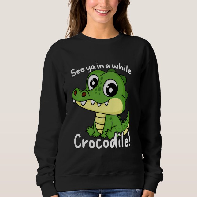 Sudadera Cómnito cocodrilo cocodrilo Personalizado mujer (Anverso)