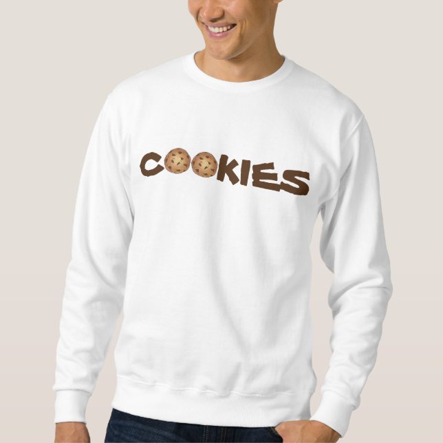 Sudadera CÓMO COOKIES Chocolate Chip Cookie Foodie Sweatshi (Anverso)