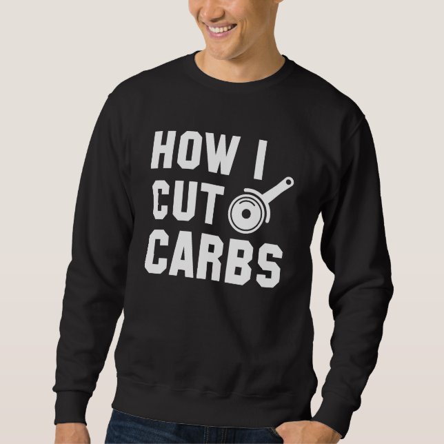 Sudadera Cómo cortar carbohidratos (Anverso)