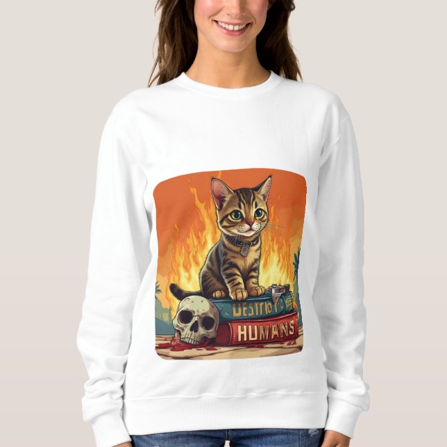 Sudadera Cómo destruir a los humanos (Anverso)