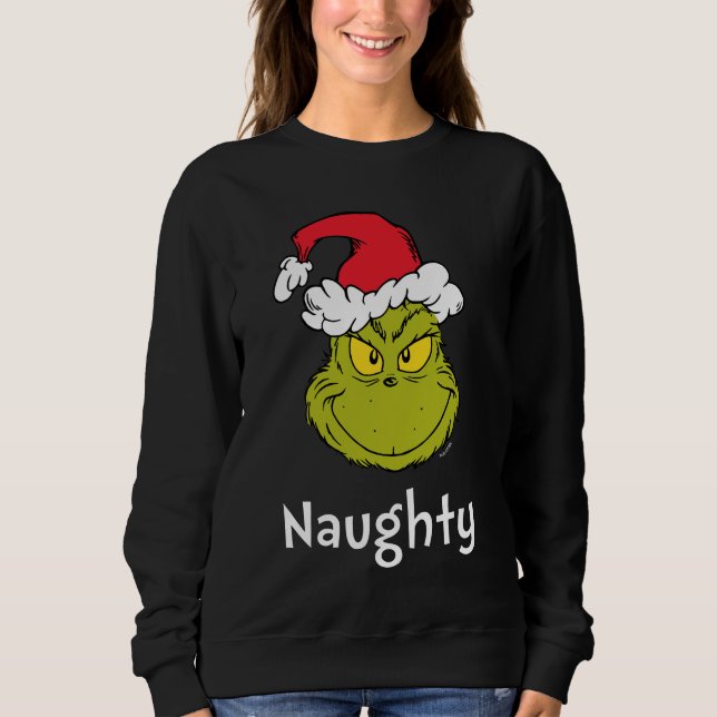 Sudadera Cómo Grinch Stole Navidades | Naughty Grinch (Anverso)