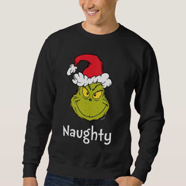 Sudadera Cómo Grinch Stole Navidades | Naughty Grinch (Anverso)