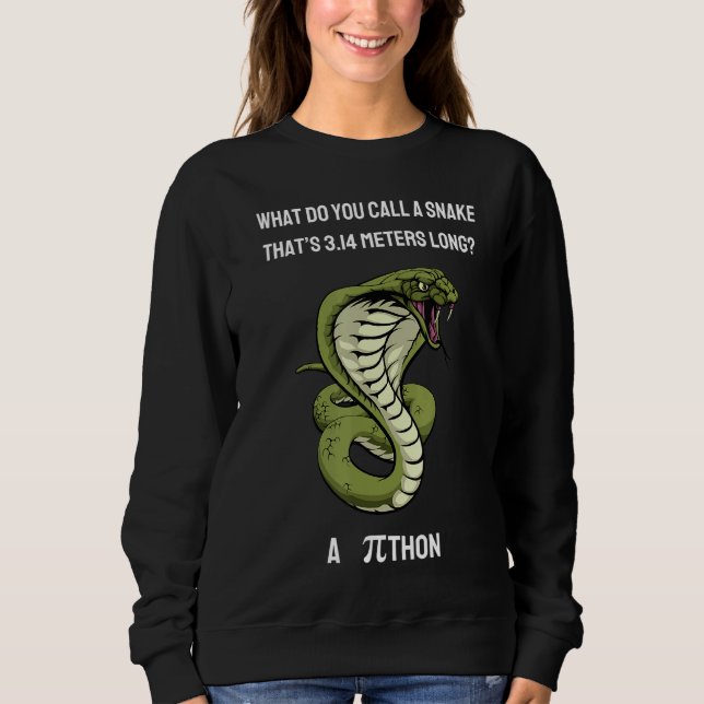 Sudadera ¿Cómo llamas a una serpiente Thatu2019s 3 14 metro (Anverso)