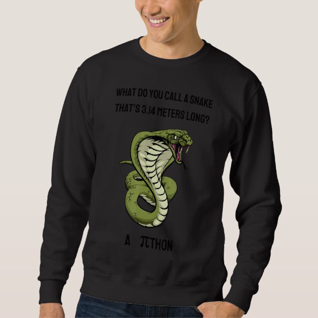 Sudadera ¿Cómo llamas a una serpiente Thatu2019s 3 14 metro (Anverso)