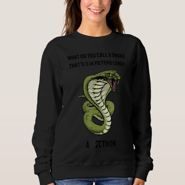 Sudadera ¿Cómo llamas a una serpiente Thatu2019s 3 14 metro (Anverso)