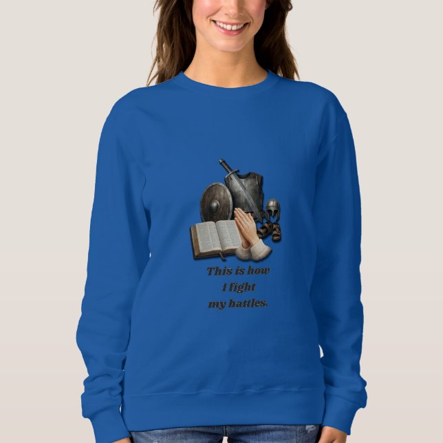 Sudadera Cómo Lucho Mis Batallas (Anverso)
