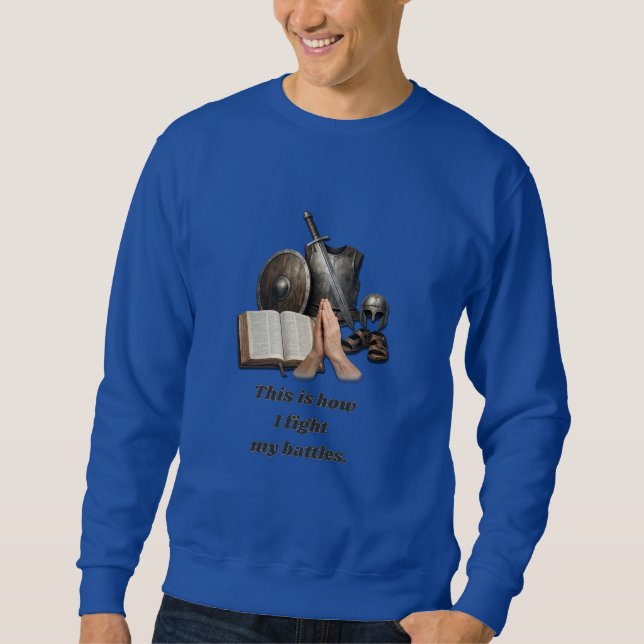 Sudadera Cómo Lucho Mis Batallas (Anverso)