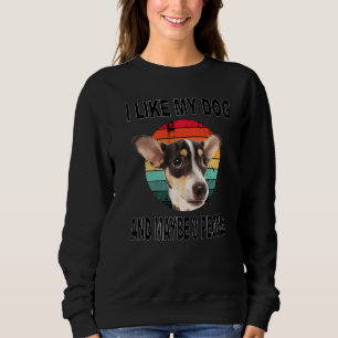Sudadera Como mi Rata Terrier y quizás 3 Personas