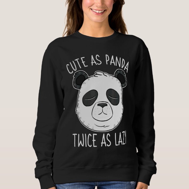 Sudadera Como Panda Dos Veces Como Perezoso Oso Activista (Anverso)