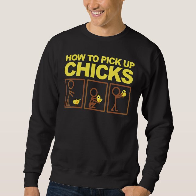 Sudadera Cómo Recoger Chicas Cute Elegir Las Chicas 101 (Anverso)