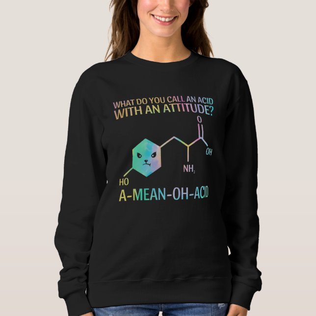 Sudadera ¿Cómo se llama un ácido?  Ciencia  Profesores de S (Anverso)