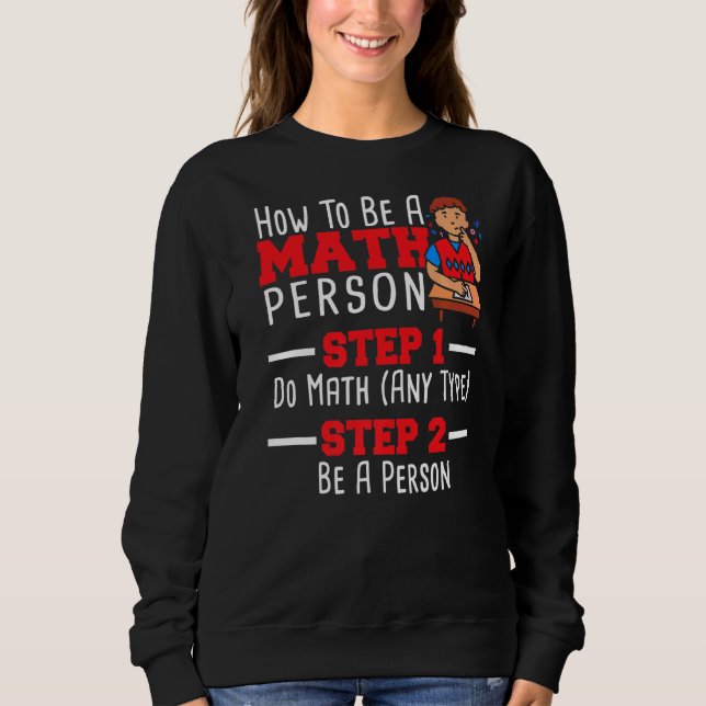 Sudadera Cómo ser un maestro matemático matemático de matem (Anverso)