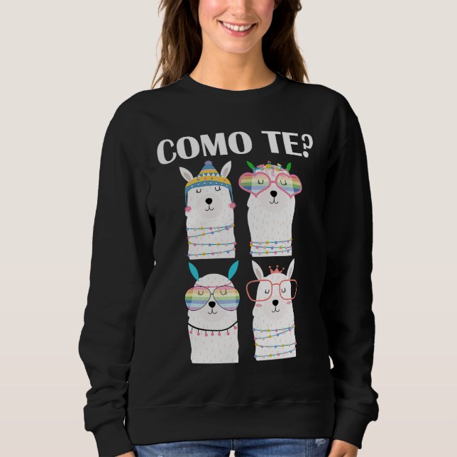 Sudadera Como Te Llama  Spanish Teacher Back To School (Anverso)