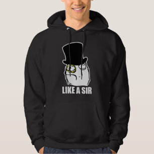 Sudadera Como un sir Monocle Rage Face Meme