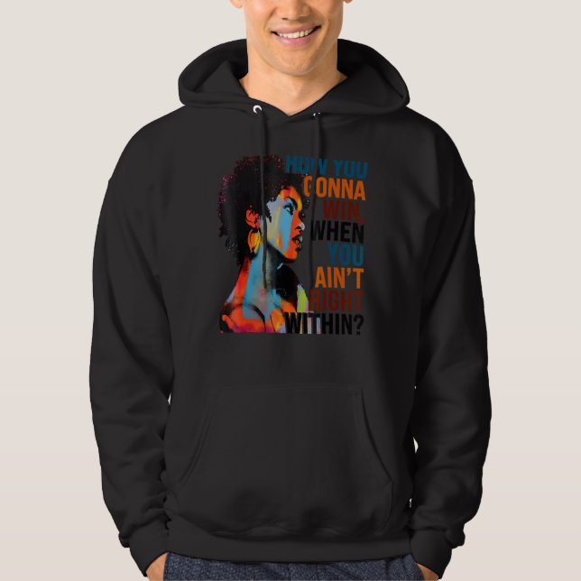 Sudadera Cómo vas a ganar, cuando no estés bien dentro de 1 (Anverso)