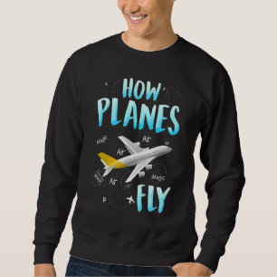 Sudadera Cómo Vuelan los Aviones Ingeniero Aeroespacial Ge