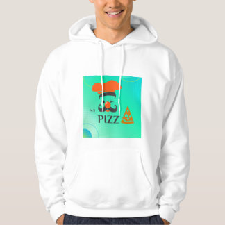 Sudadera Cómoda chaqueta de algodón blanco con un distintiv