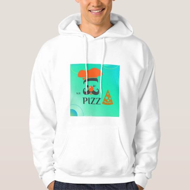 Sudadera Cómoda chaqueta de algodón blanco con un distintiv (Anverso)