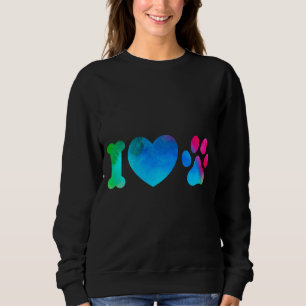 Sudadera cómoda para mujeres I Love Pets - Chic Pa