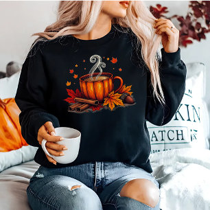 Sudadera Cómodo café de café de la sopa de especias de otoñ