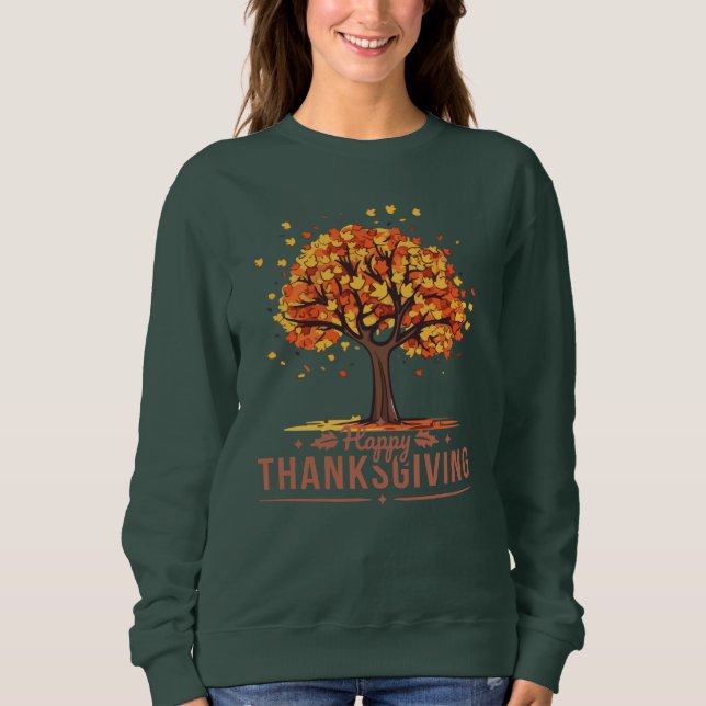 Sudadera "¡Cómodo con el Día de Acción de Gracias!" (Anverso)