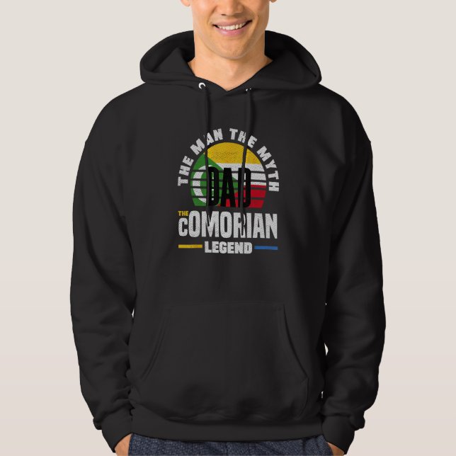 Sudadera Comorian Comoros Comorian Flag Fathers Day (Anverso)