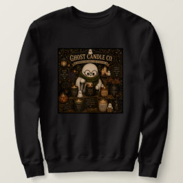 Sudadera Compañía de Velas Fantasma Gato Negro Vintage Hall