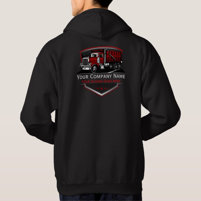 Sudadera Compañía Profesional de Transporte de Camiones (Reverso)