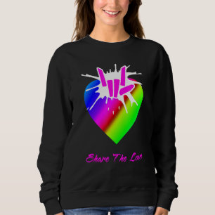 Sudadera Comparte El Amor Por Los Niños Y Los Chicas