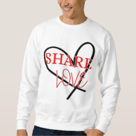 Sudadera Compartir diseño de positividad de Cuta de Amor