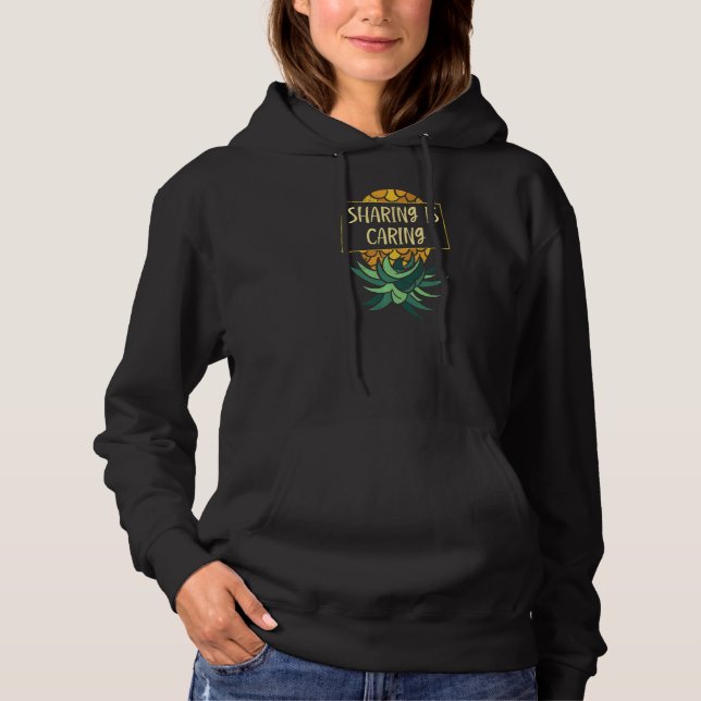 Sudadera Compartir piña al revés compartiendo el Swinger de (Anverso)