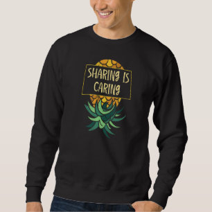 Sudadera Compartir piña al revés compartiendo el Swinger de