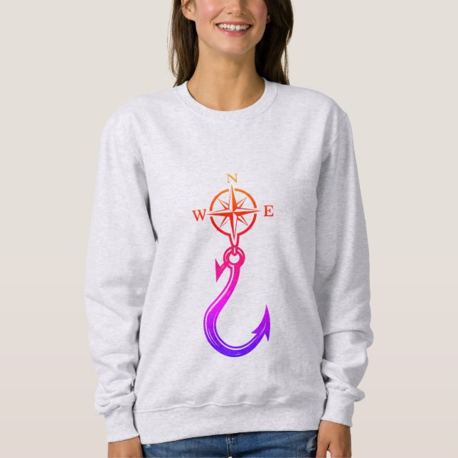 Sudadera Compass & Hook – Women’s Sweatshirt (Anverso)