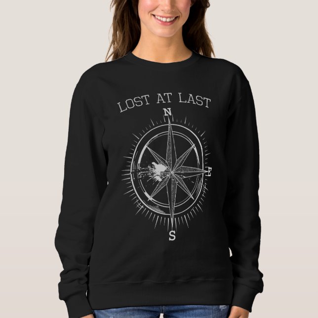 Sudadera Compass roto Vintage Camping Adventure Vi (Anverso)